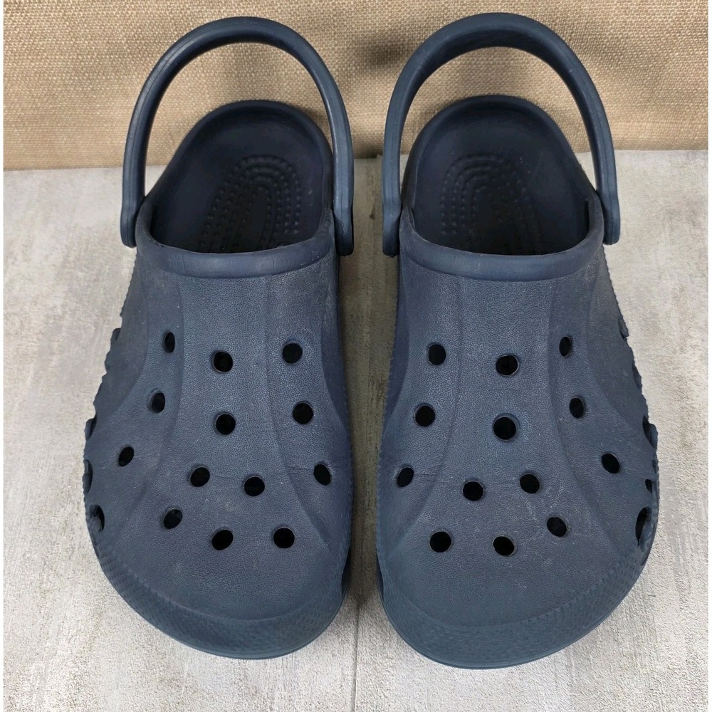 Crocs Clogs Baya‎ Style Dark Blue Navy Slip On Comfort Shoes Men's 6 Women's 8